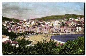 Postcard Old Banyuls Sur Mer panoramic view