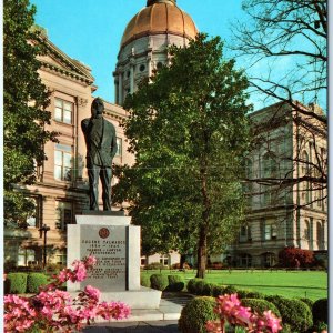 c1970s Atlanta, GA Governor Eugene Talmadge Statue State Capitol 4x6 PC Hinde M9