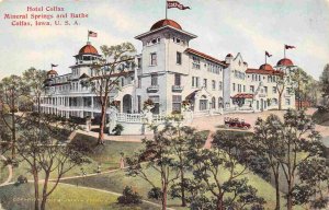 Hotel Colfax Mineral Springs Baths Colfax Iowa 1910c postcard