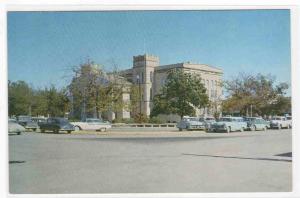 Court House Cars Hamilton Texas 1950s postcard