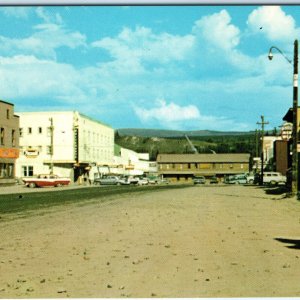 c1950s Whitehorse, Canada Alaska Highway Main St Downtown Postcard Yukon Vtg A91