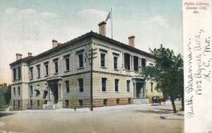 Kansas City MO, Missouri - Public Library - pm 1906 - UDB