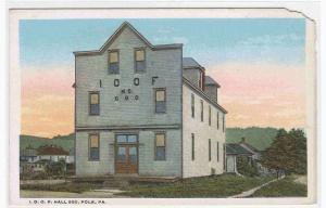 IOOF Hall 680 Polk Pennsylvania 1920s postcard