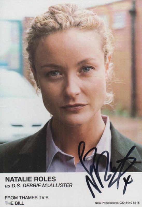 Natalie Roles DS Debbie McAllister ITV The Bill Hand Signed Cast Card Photo