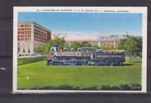 CANADIAN PACIFIC RAILWAY,  COUNTESS OF DUFFERIN . WINNIPEG, c1950 ppc., unused