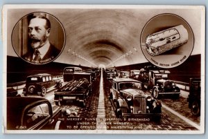 England Postcard The Mersey Tunnel Liverpool & Birkenhead 1934 RPPC Photo