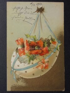 Poppies: EASTER GREETING POSTCARD c1903 by Koch & Palm (Kopal) Donate to R.B.L.