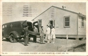 Virginia Camp Lee Unloading Patient At Post Hospital 1941
