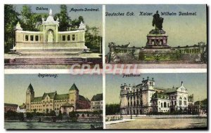 Old Postcard Colblenz Augusta Denkmal Deutsches Eck