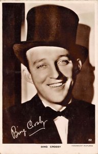 Bing Crosby real photo Music Singers Unused 