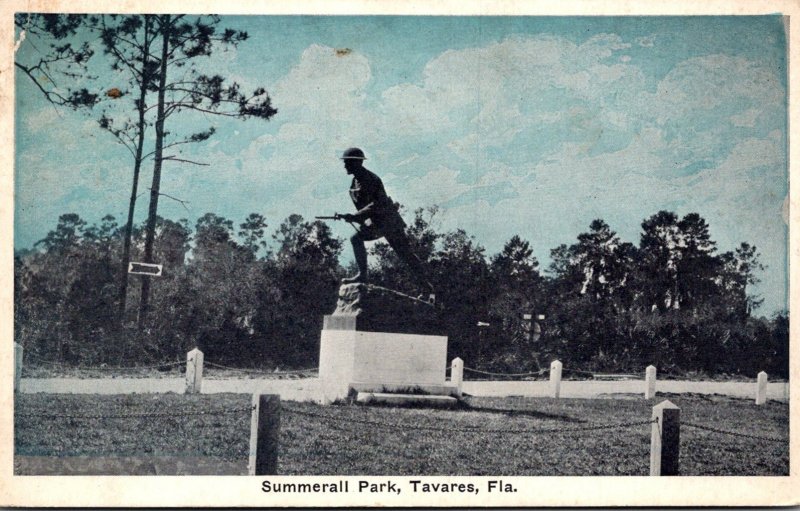 Florida Tavares Soldiers Monument Summerall Park 1928