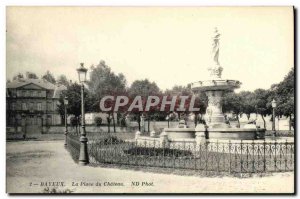 Old Postcard Bayeux The Chateau Square