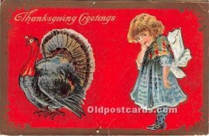 Thanksgiving Greetings 1915 Missing Stamp 