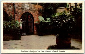 M-16159 Brulatour Courtyard in New Orleans French Quarter New Orleans Louisiana