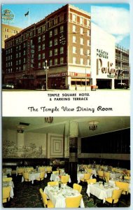 SALT LAKE CITY, Utah UT ~ TEMPLE VIEW DINING ROOM Temple Square Hotel  Postcard