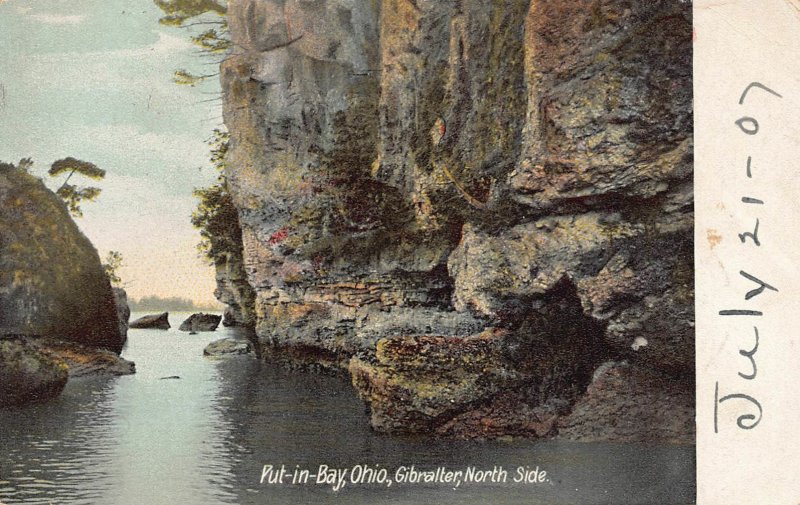 LPD31   Ohio Postcard: Put in Bay Gibralter, North Side