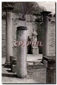 Old Postcard Vaison La Romaine The portico of Pompey and the statue of Sabina