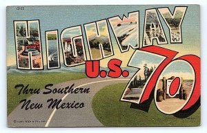 SOUTHERN NEW MEXICO ~ Curt Teich LARGE LETTER LINEN 1953 Postcard