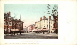 Portsmouth NH Public Square #6566 c1910 Detroit Publishing Postcard