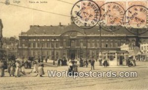 Palais de Justice Liege, Belgium 1920 Stamp on front 