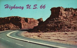 Vintage Postcard 1967 Scenic Highway U. S. 66 Grants & Albuquerque New Mexico NM