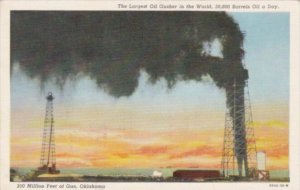 Oklahoma The Largest Oil Gusher In The World Curteich