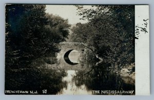 FRENCHTOWN NJ NISSISSASAWAY ANTIQUE REAL PHOTO POSTCARD RPPC