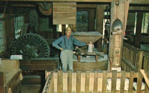 Vintage Postcard Historic Hamer's Mill Spring Mill State Park Mitchell Indiana