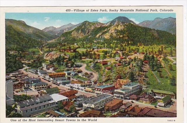 Colorado Estes Park Aerial View