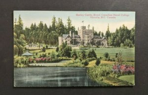 Vintage Hatley Castle Royal Canadian Naval College Victoria BC Canada Postcard