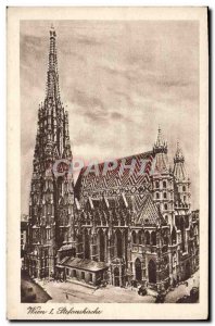 Old Postcard Wien Stefanskirche