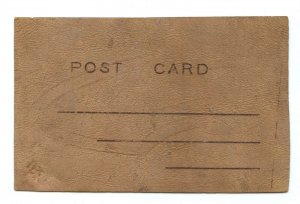 Greetings From The Bottom Of My (Sole) Vintage LEATHER Standard View Postcard 