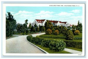 1932 Highland Pines Inn Southern Pine North Carolina NC Vintage Postcard 