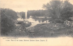 Dayton Ohio c1906 Postcard View Of The Lakes National Soldiers Home