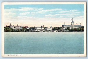c1910 Clayton New York Vintage Postcard Alexandria Bay Seaside Building Posted