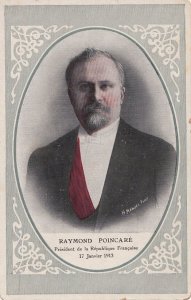 Postcard President France Raymond Poincare January 17 1913