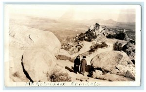 c1920's Mt Rubidoux Redlands California CA Riverside RPPC Photo Vintage Postcard
