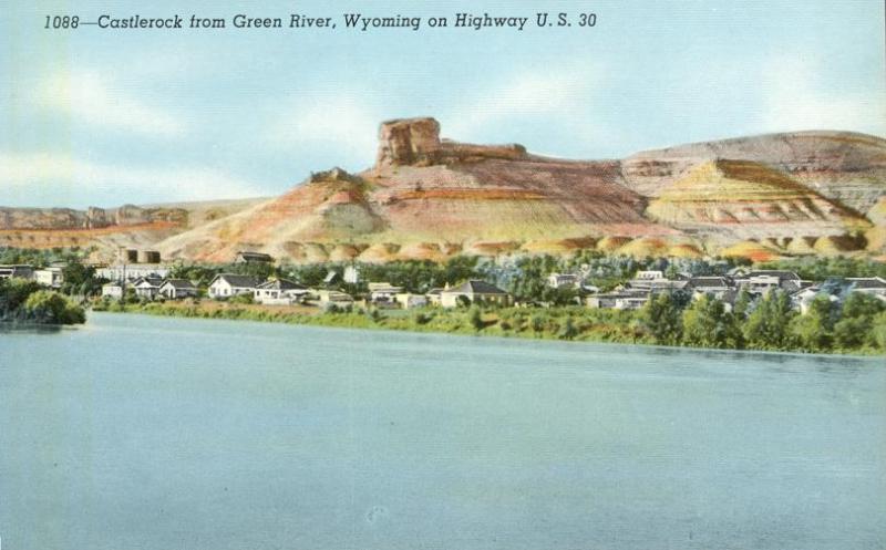 Castlerock from Green River WY, Wyoming - Along Highway US#20