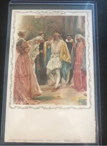 Vintage Shakespeare Postcard Much Ado About Nothing Designed in England