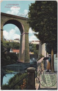 Bridge, Viadukt Clausen, Luxembourg, 1900-1910s