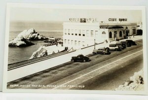 San Francisco Cliff House and Seal Rocks 1930s RPPC Piggott Photo Postcard J5