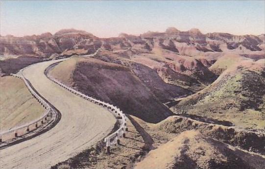 Dillon Pass The Badlands Nat Monument South Dakota Hand Colored Albertype