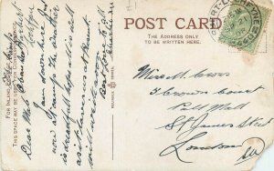 British military camp service tents old postcard