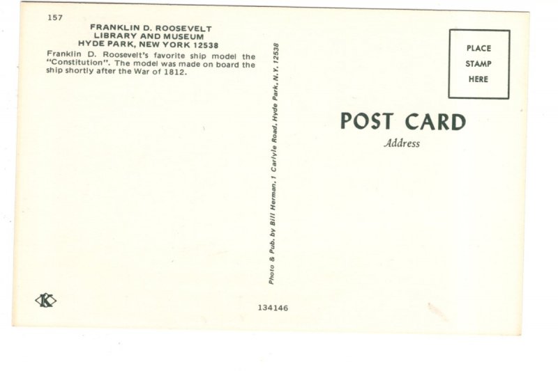 Constitution Model Ship Franklin D. Roosevelt Museum, Hyde Park, New York