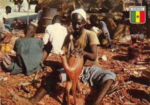 B91300 senegal sculpteur a soubedioune types folklore africa