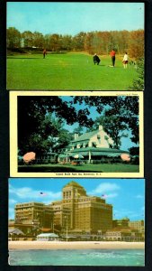 PCc N.J. 6 pcs. Eatontown Crystal Brook, Bel-Aire Golf Club, A.C. Haddon Hall