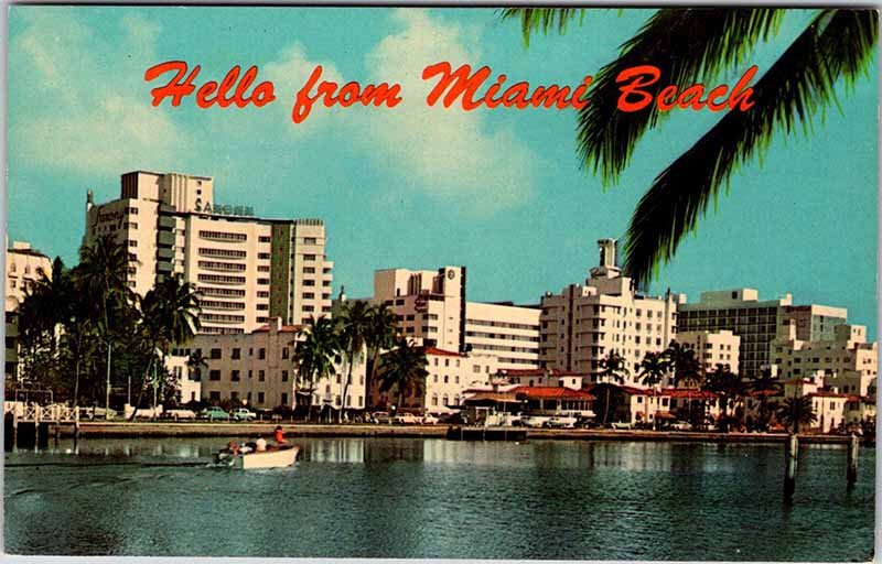 Postcard - Hello from Miami Beach, Florida