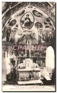 Old Postcard Luchon Vallee of Arboust near Luchon Interior of the Church of C...