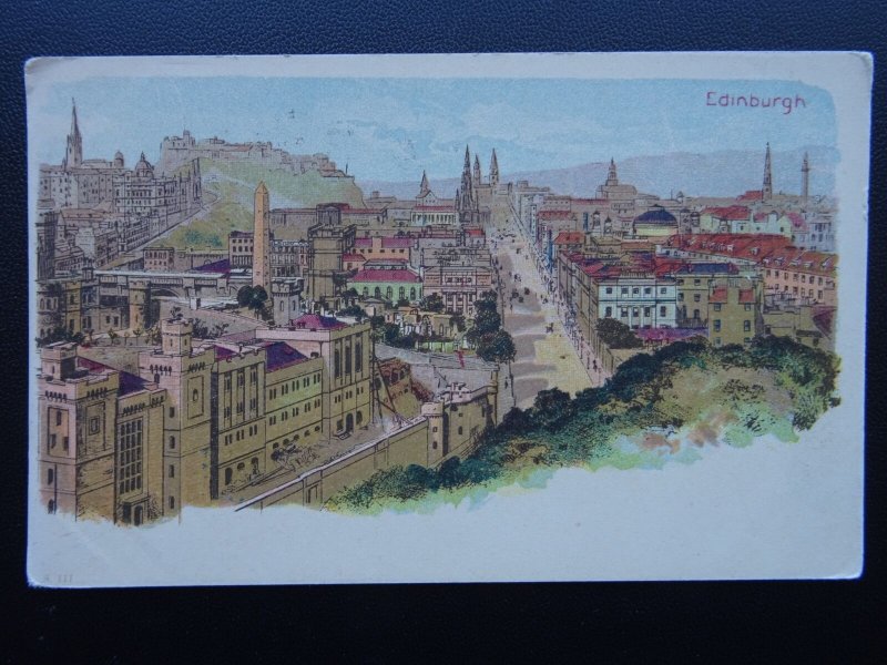 Scotland EDINBURGH Artist Impression c1902 UB Postcard
