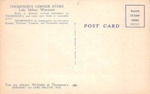 Lake Delton Wisconsin Thompson's Corner Store Restaurant Postcard AA60537